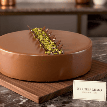 Ambrosia (Chocolate, Pistachio & Raspberry Entremet)