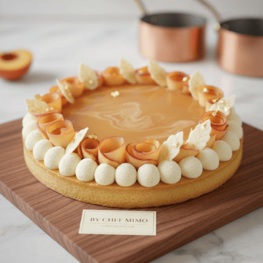 🍑 Peach Tart “Royale” (Tarte Pêche Verveine)