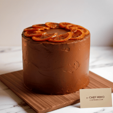 Dark Chocolate Orange Mocha Cake